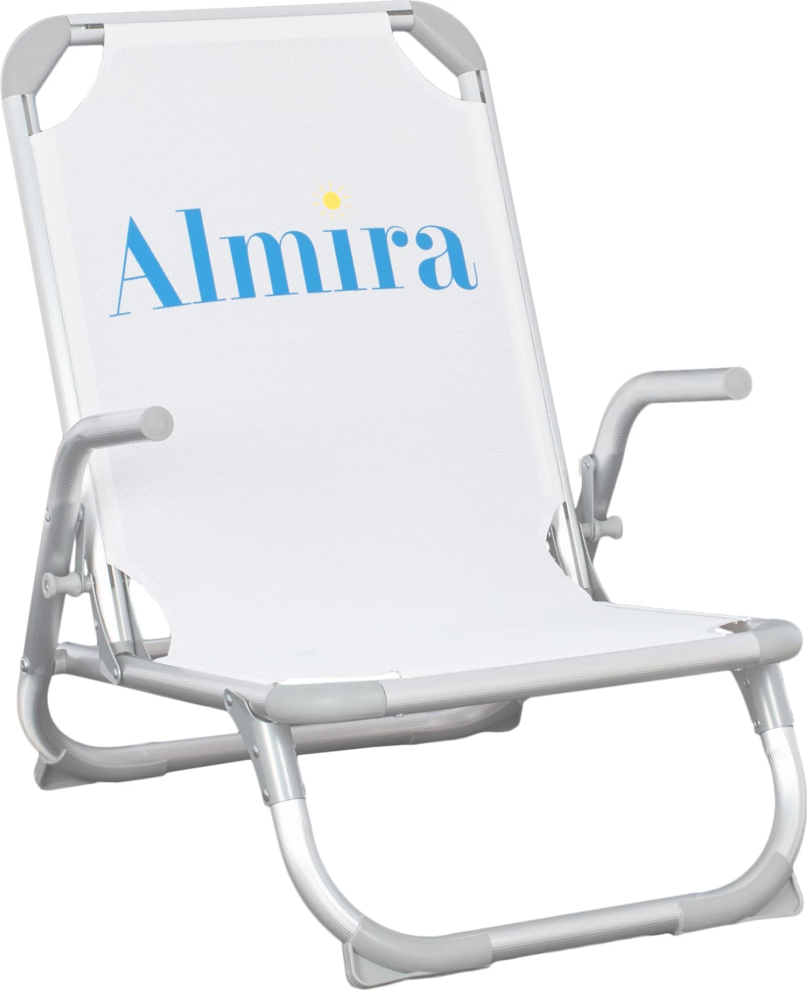 Stol za plažo FH5053.03 težki tip bel aluminij 56x70x66 cm