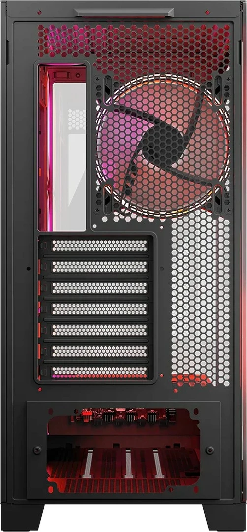Računalniško ohišje MODECOM Volcano Space ARGB, Midi Tower, kaljeno steklo, črno