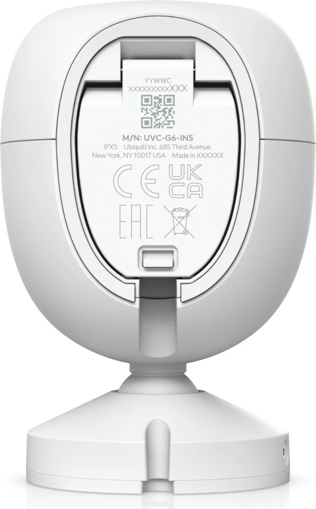Varnostna kamera Ubiquiti Instant G6, 8 MP, 4K, Wi‑Fi, bela
