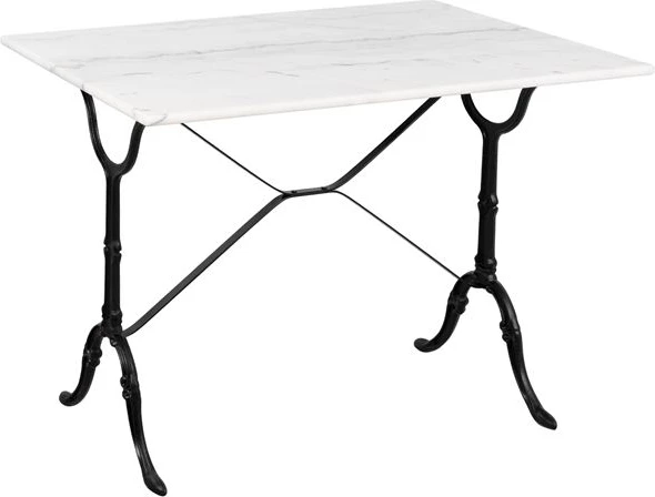 Miza z osnovo iz litega železa FH464 z marmorjem 100x60x72
