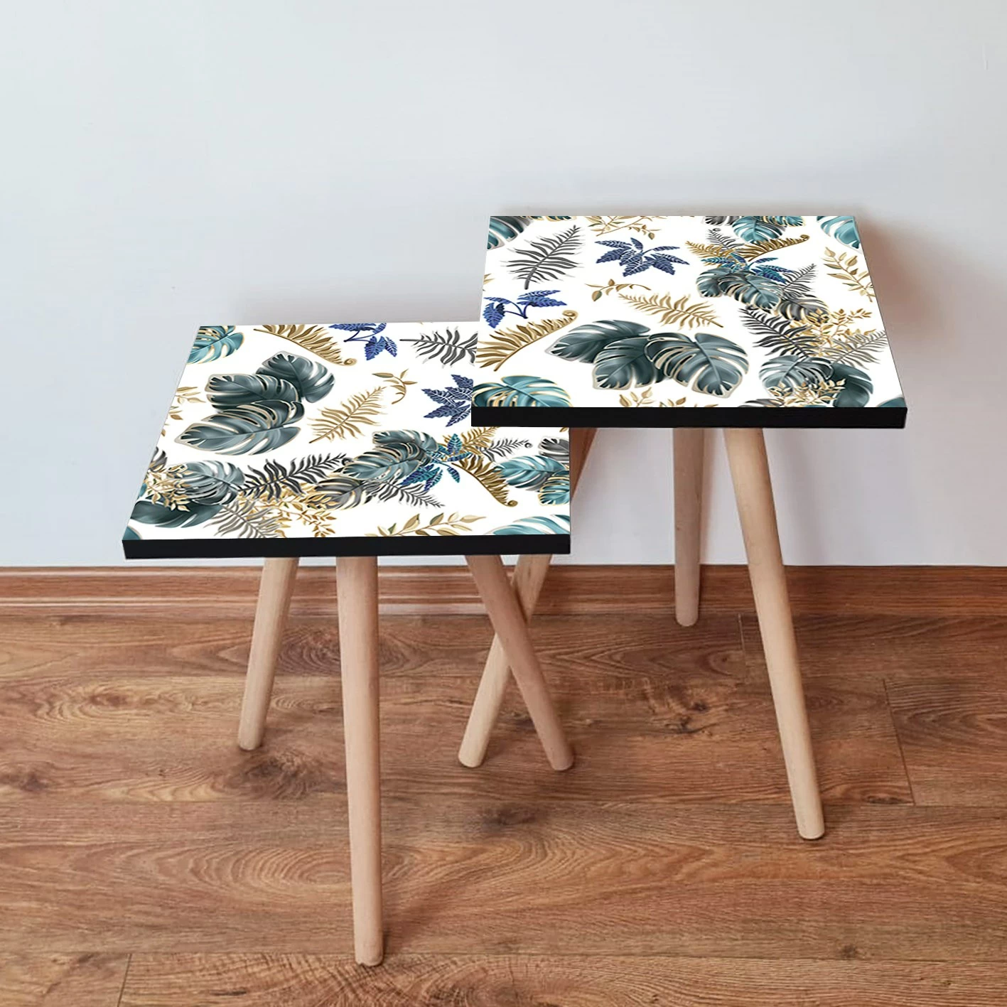 Zložljive stranske mizice, 2 kosa, Skye Decor 2Shp217, siva