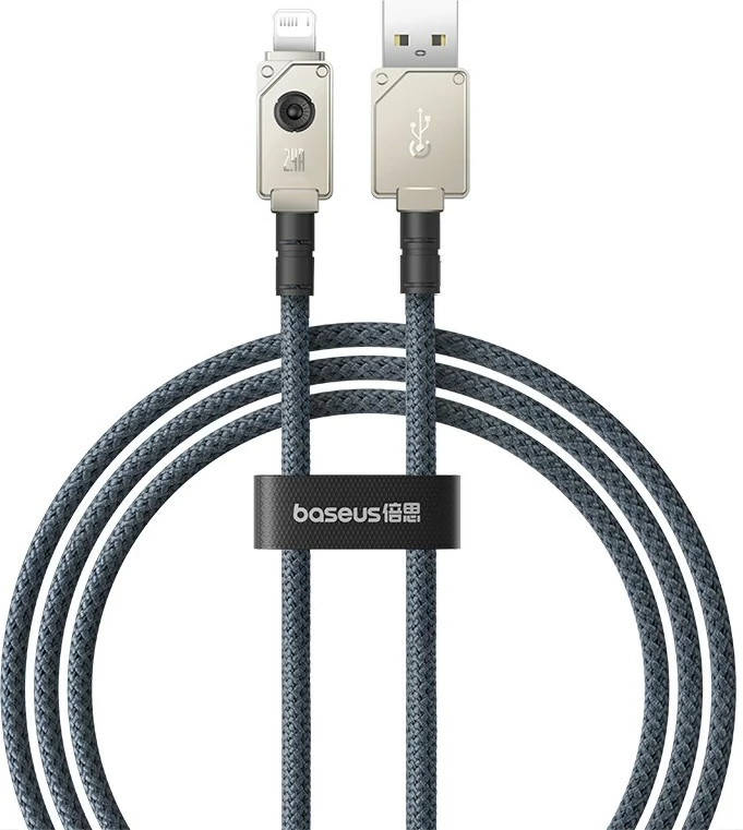 Nezlomljiv USB kabel Baseus, 1 m, 5V-2.4A, bel