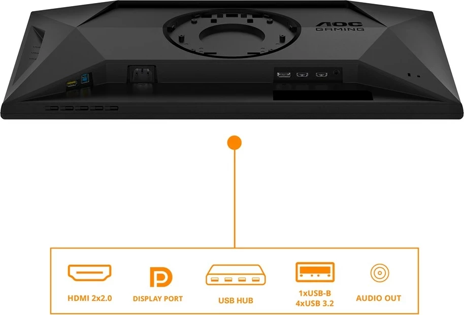 Gaming monitor 25G4SXU AOC, 24,5", Full HD, LED, 310 Hz, črno/siv
