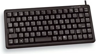 Kompaktna mini tipkovnica, Cherry G84-4100, žična USB, QWERTZ, črna