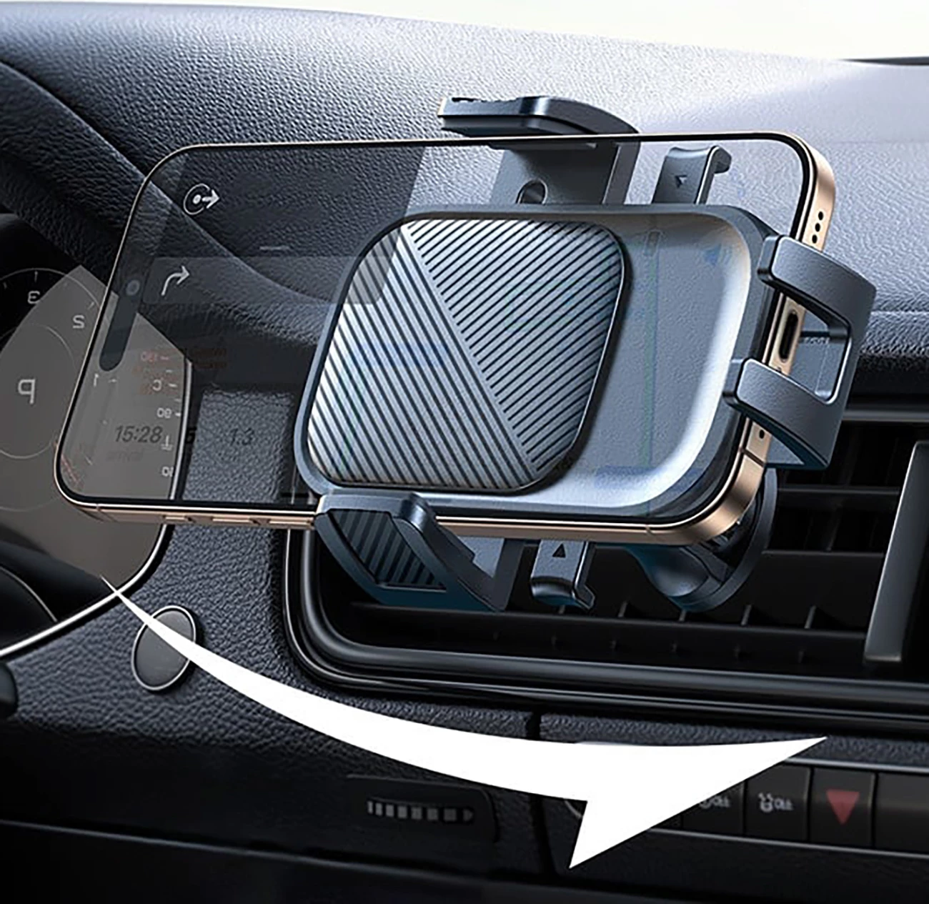 Nosilec za telefon za avto Joyroom JR-OK6, za zračnik, črn