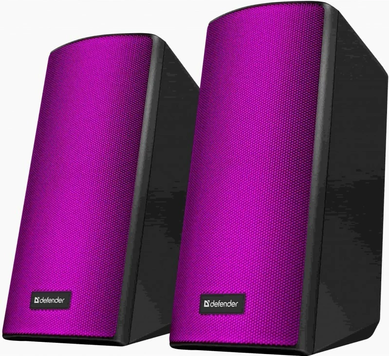 Zvočniki za računalnik Defender Spitfire 2.0, Bluetooth, 6 W, LED, črni (komplet)