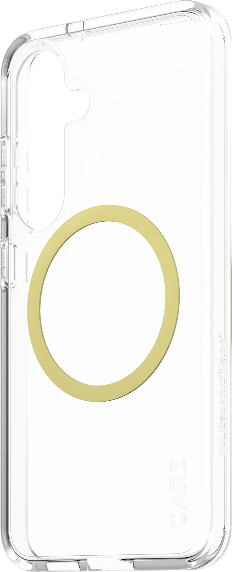 Prozoren zaščitni ovitek PanzerGlass CARE Flagship Case Clear Chardonnay QI za Samsung Galaxy S25