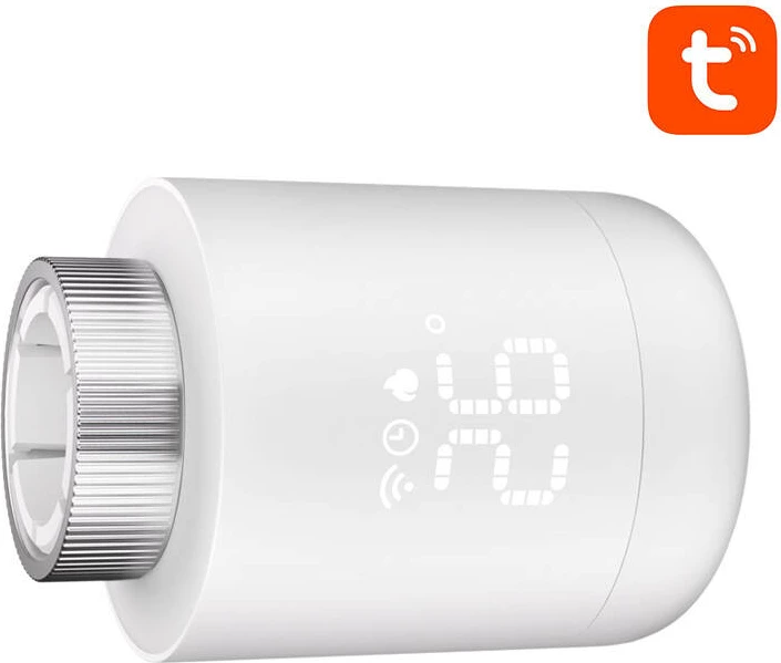 Pametna termostatska glava Avatto TRV16 Zigbee Tuya, bela