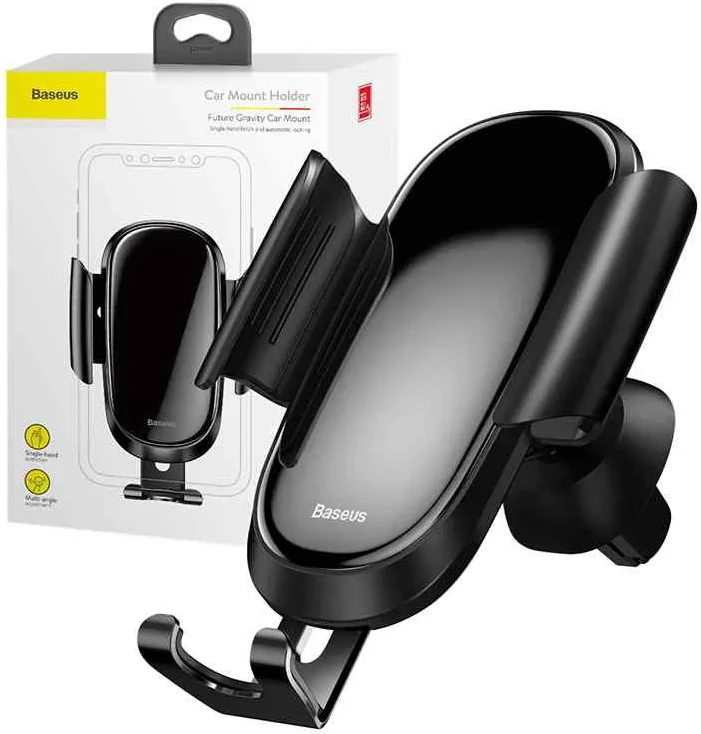 Držalo za telefon za zračno rešetko avtomobila Baseus Future Gravity Car Mount SUYL-WL01, črno