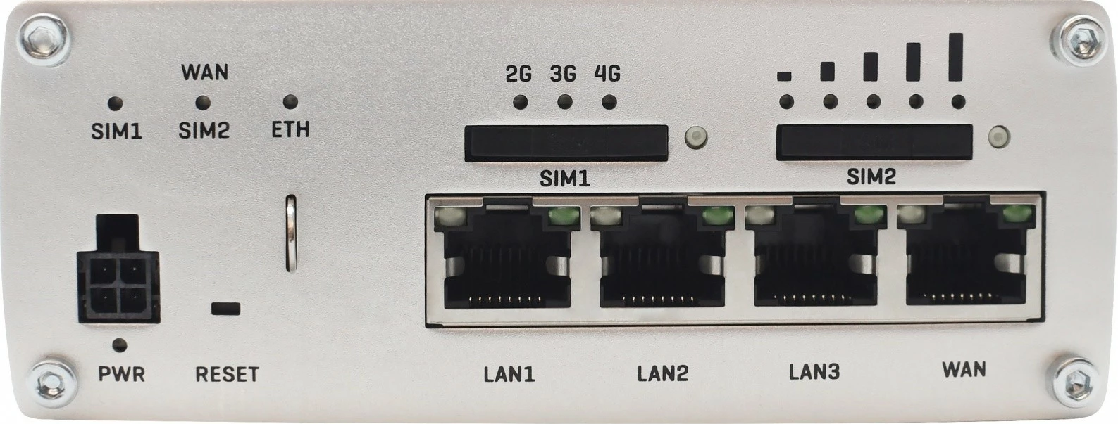 Usmerjevalnik LTE Teltonika RUTX09, 4xGbE, 2xSIM, RutOS, aluminij