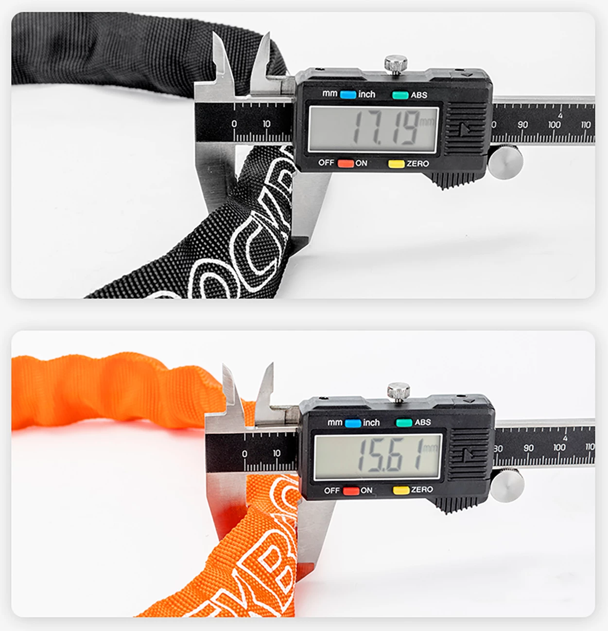 Kolesarska ključavnica Rockbros 3230002001 z kombinacijo in ključem, črna