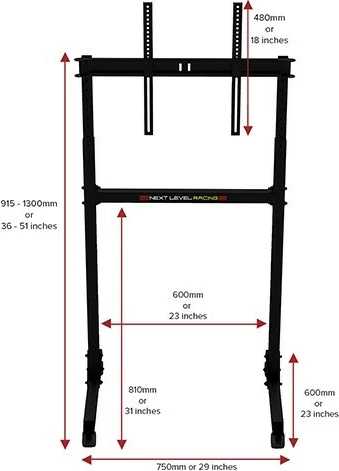 Nosilec za monitor/TV 24-85", črn, Next Level Racing NLR-A011