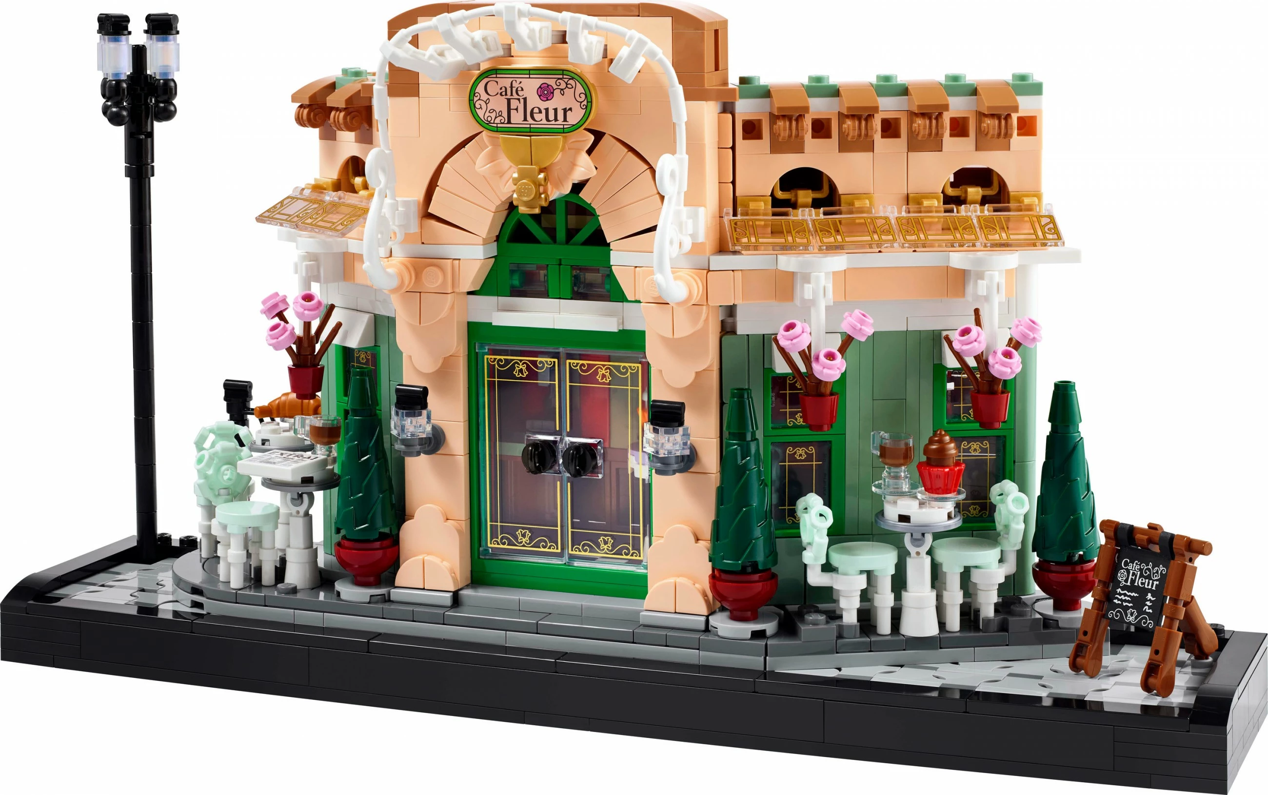 Model podrobne francoske kavarne LEGO French Café, 1101 kosov, plastika, večbarven