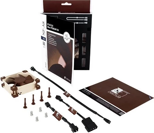 Ventilator za ohišje računalnika Noctua NF-A8 ULN, 8 cm, bež in rjav