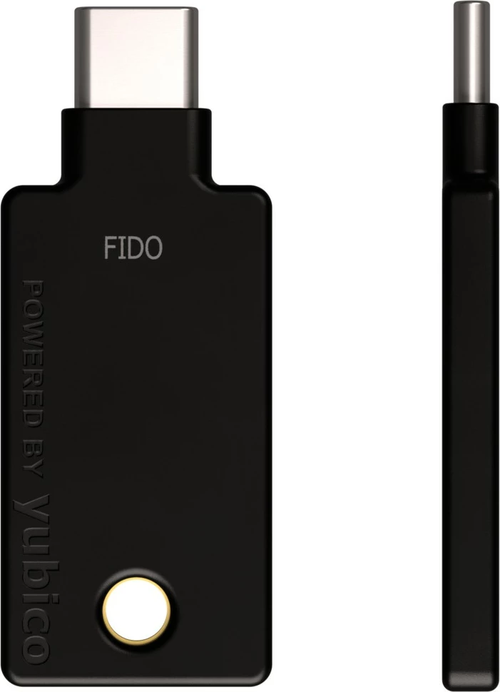 Varnostni ključ Yubico, USB-C in NFC, črn