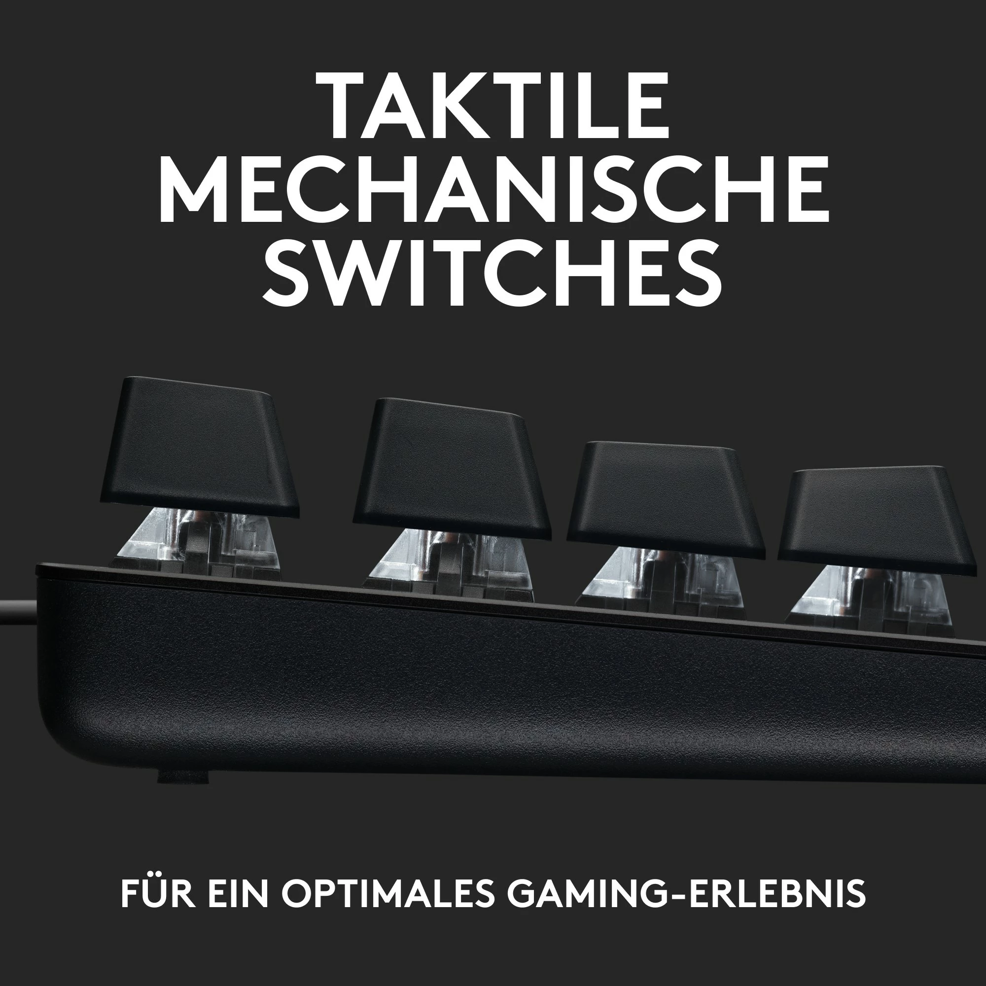 Mehanska tipkovnica brez številske tipkovnice Logitech G413 TKL SE, bela LED, črna