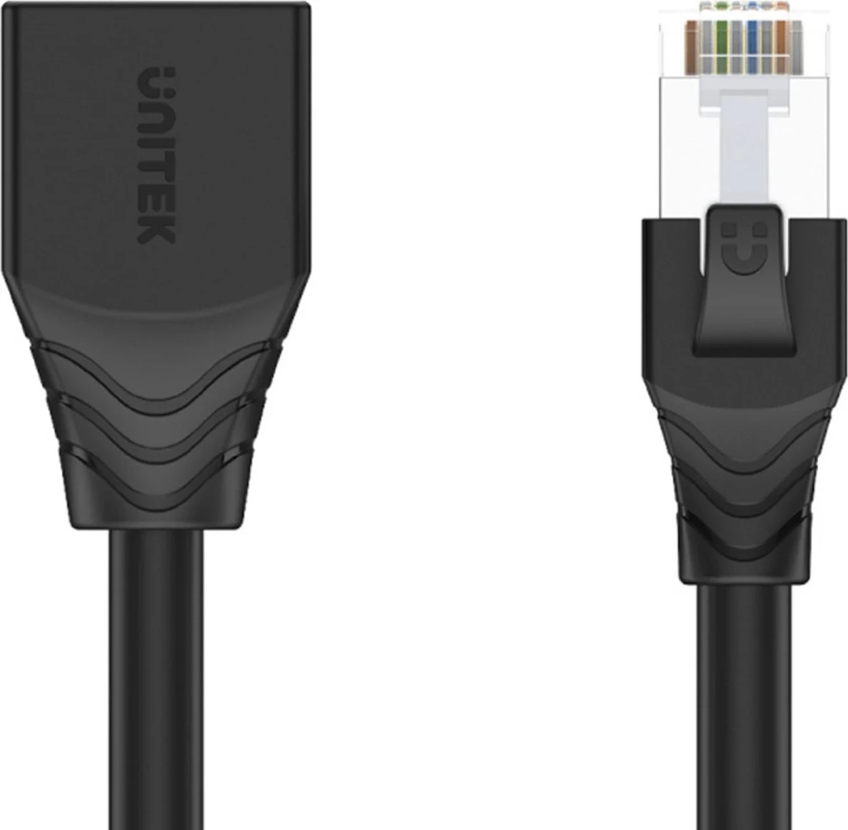 Zgostilec UTP, Unitek 0,5 m, črn