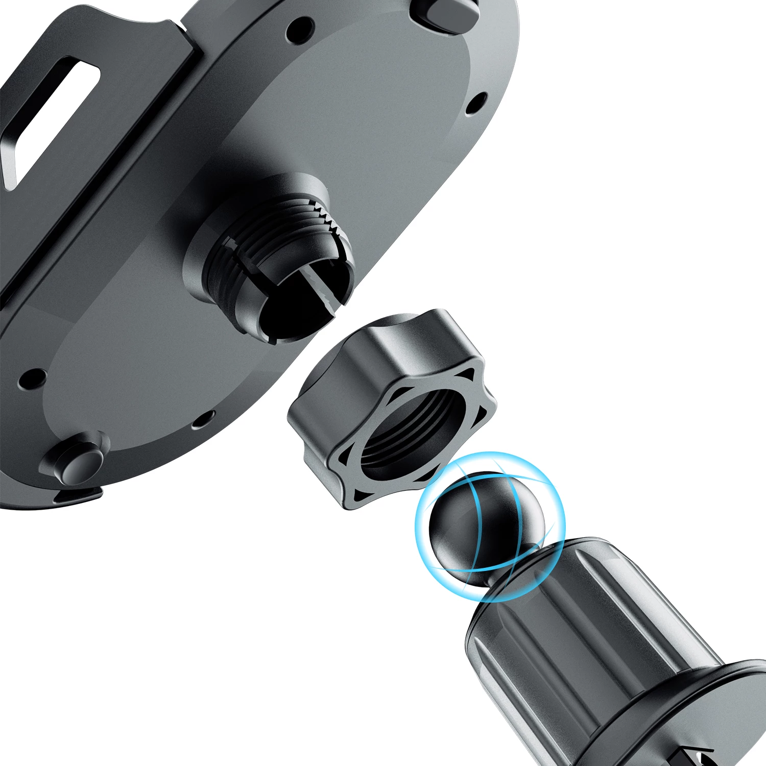 Držalo za pametni telefon za prezračevalno rešetko Dudao F2+, samodejno prijemanje, črno