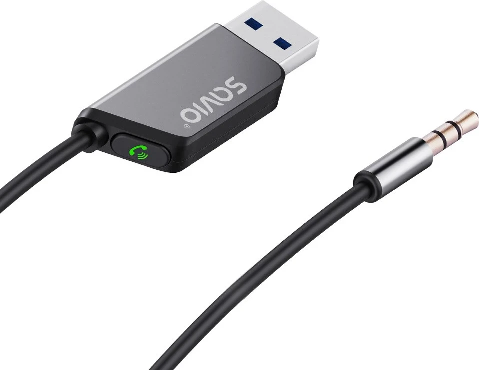 Adapter za brezžični prenos Savio TR-16, prostoročno, Bluetooth 5.3, Google/Siri