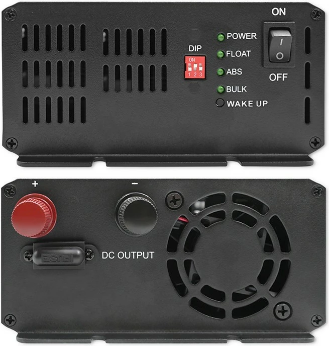 Inteligentni polnilnik baterij Monolith 51953 Qoltec, 20A, 24V, črn