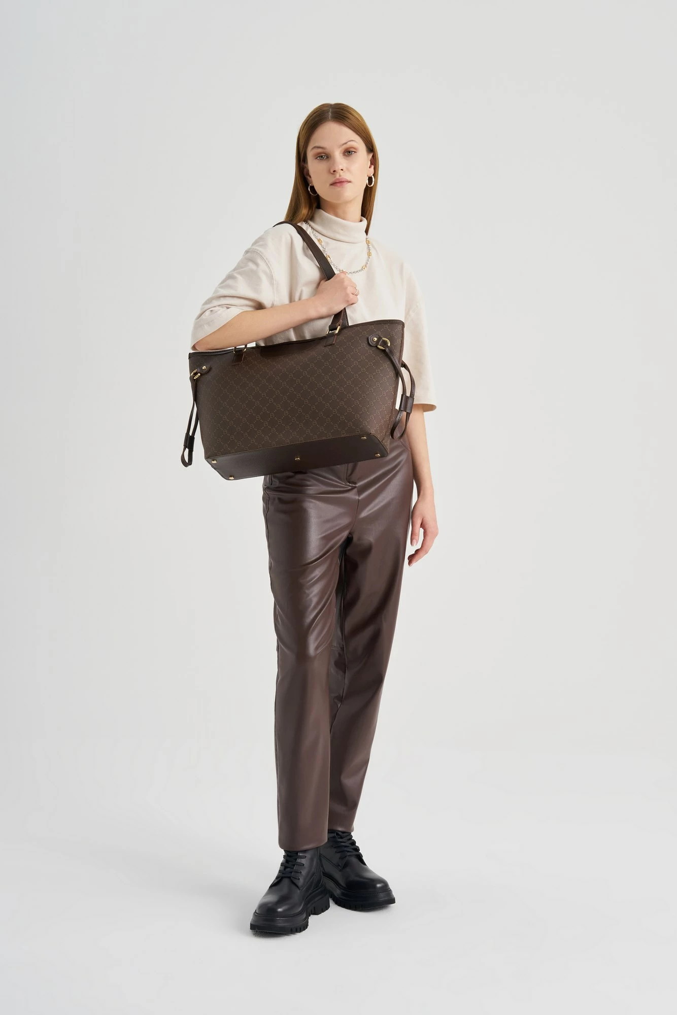 Tote torba Lucky Bees, 355 v2, rjava