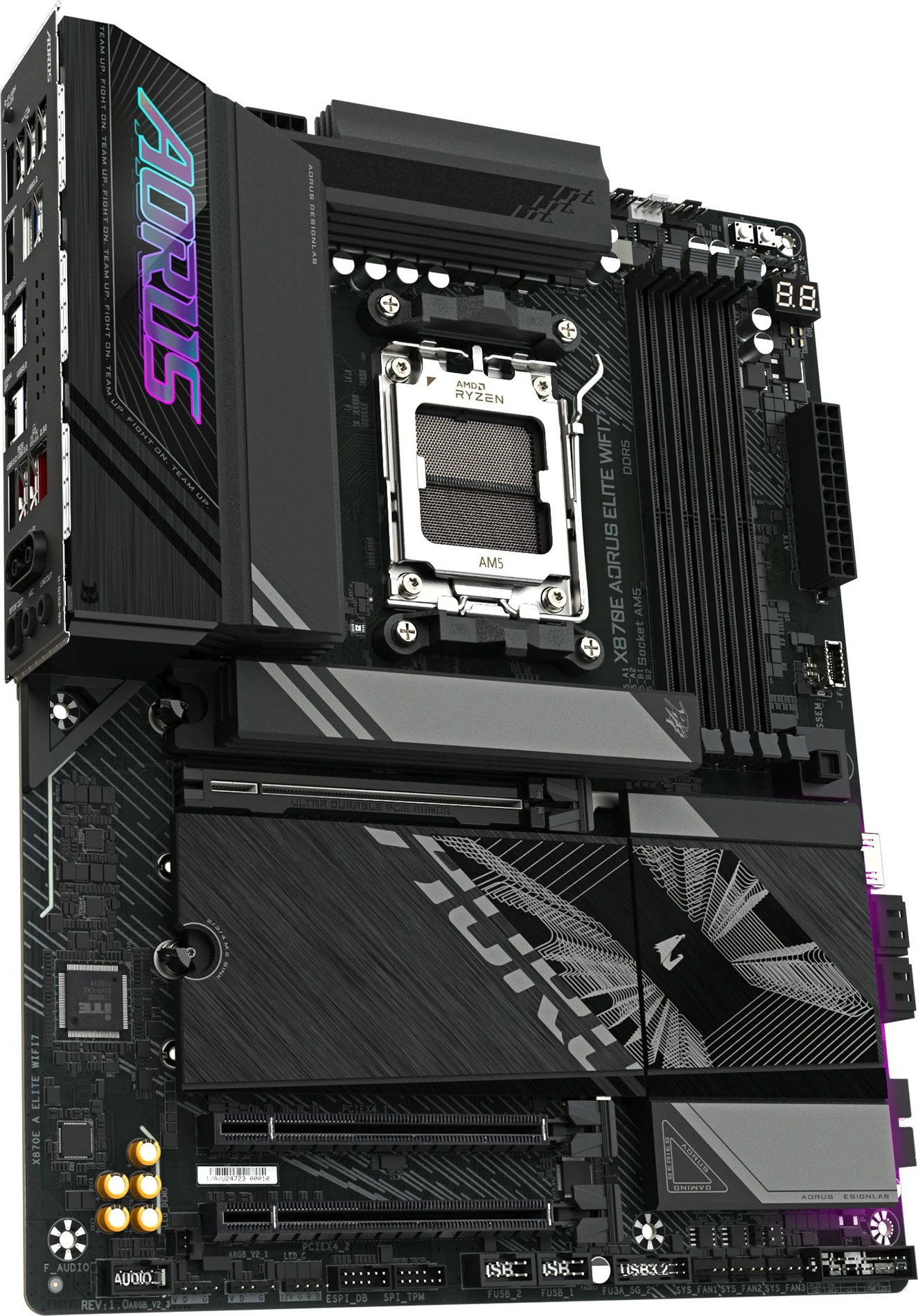 Plošča za računalnik Gigabyte X870E A ELITE WIFI7, Socket AM5, DDR5, Wi‑Fi 7