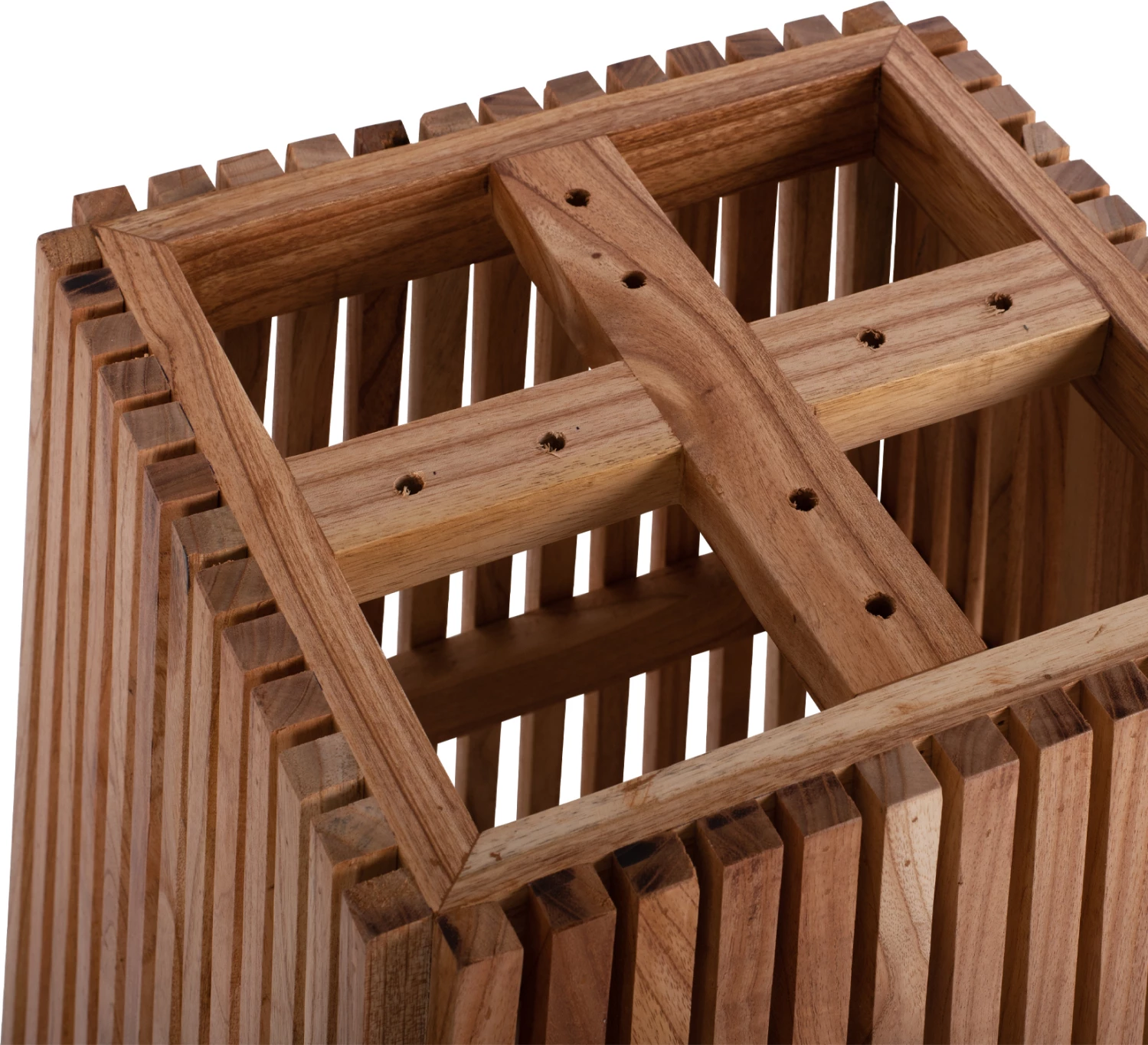 Kvadratna osnova za mizo FRANTZ FH9460.01 iz mindi lesa 60x60x75Hcm