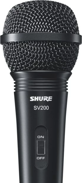 Mikrofon za karaoke Shure SV200, črn