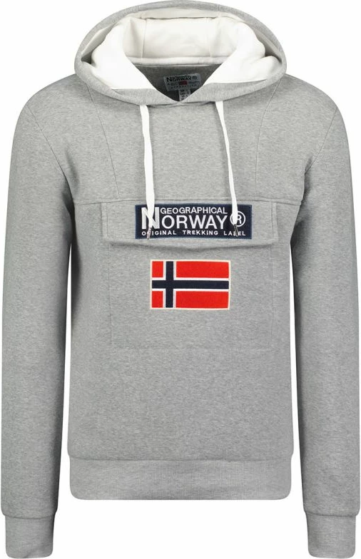 Pulover za moške Geographical Norway, siv