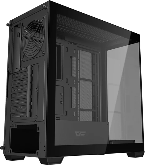 Računalniško ohišje Darkflash DS900W, Midi Tower ATX/M-ATX/ITX, brez ventilatorjev, kaljeno steklo, USB Type‑C, črn