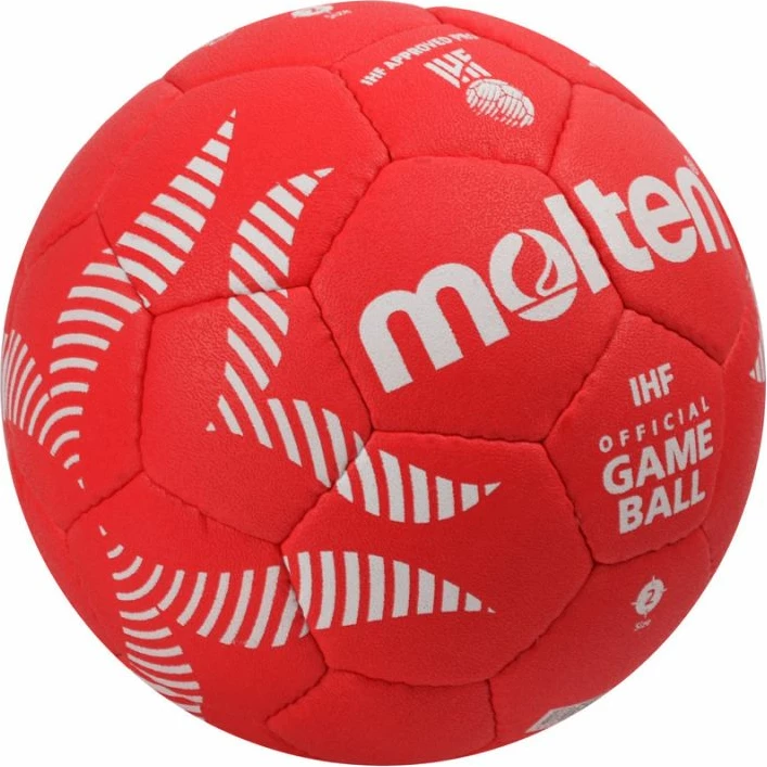 Tekmovalna žoga za rokomet, Molten 5000 H2A5000-PLZPRP, rdeča