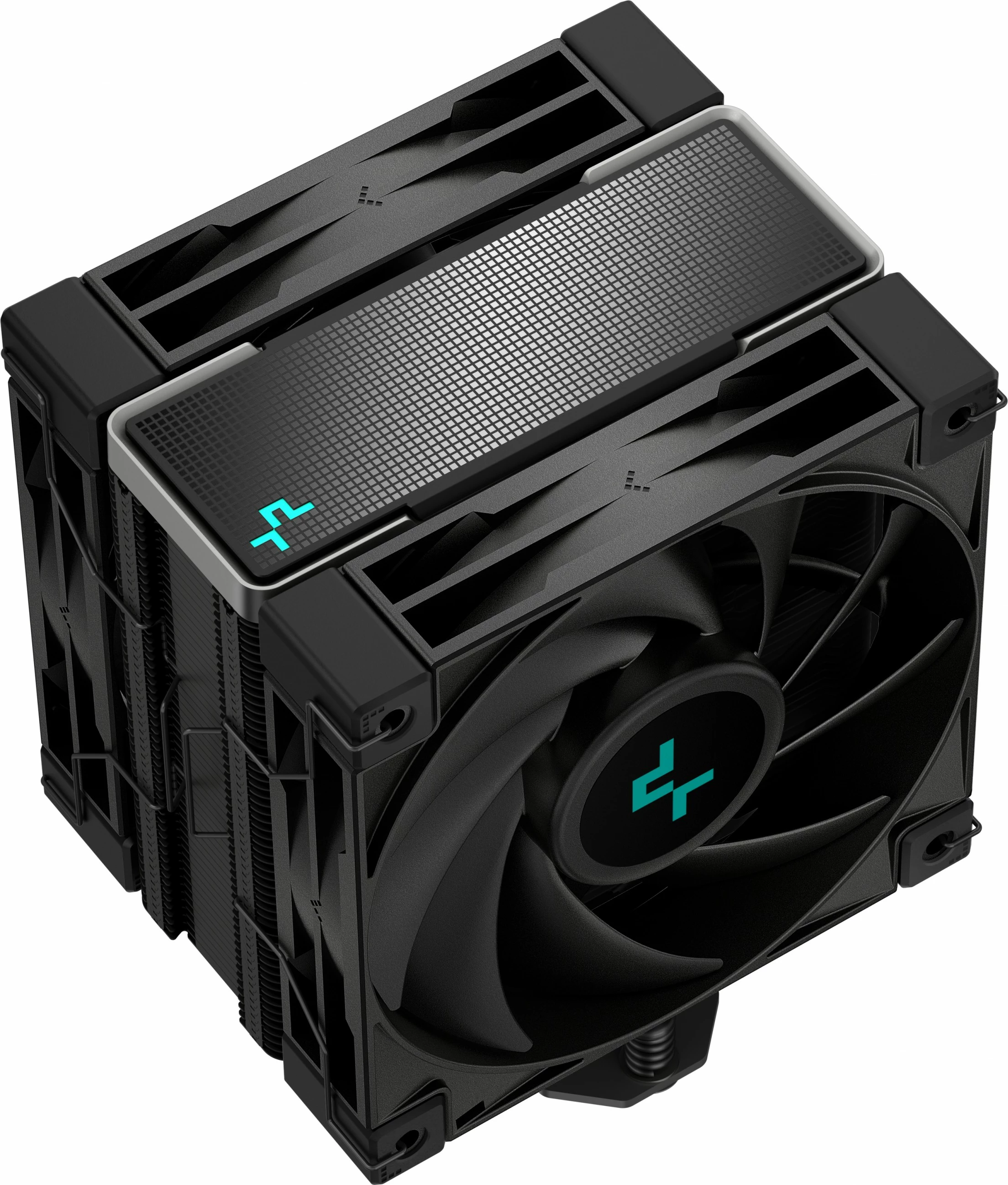 Zračni hladilnik za CPU DeepCool AK400 ZERO DARK PLUS, 12 cm, 500–1650 RPM, črn