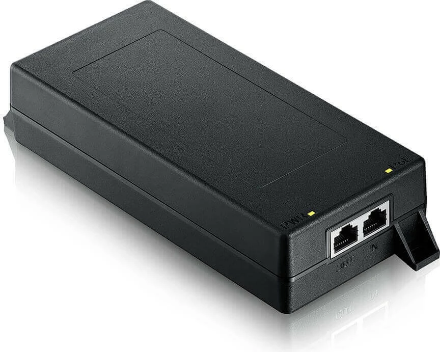 PoE++ injektor Zyxel POE12-90W-EU0101F, 2x10 Gbit/s, črn