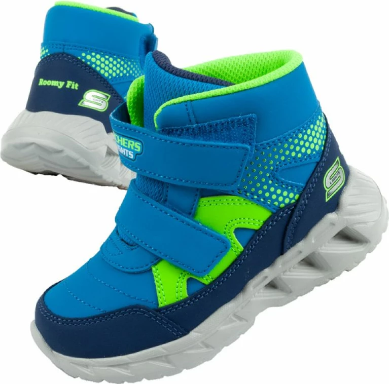 Superge zimske z LED lučmi Skechers Jr 401507N/NVLM, modre
