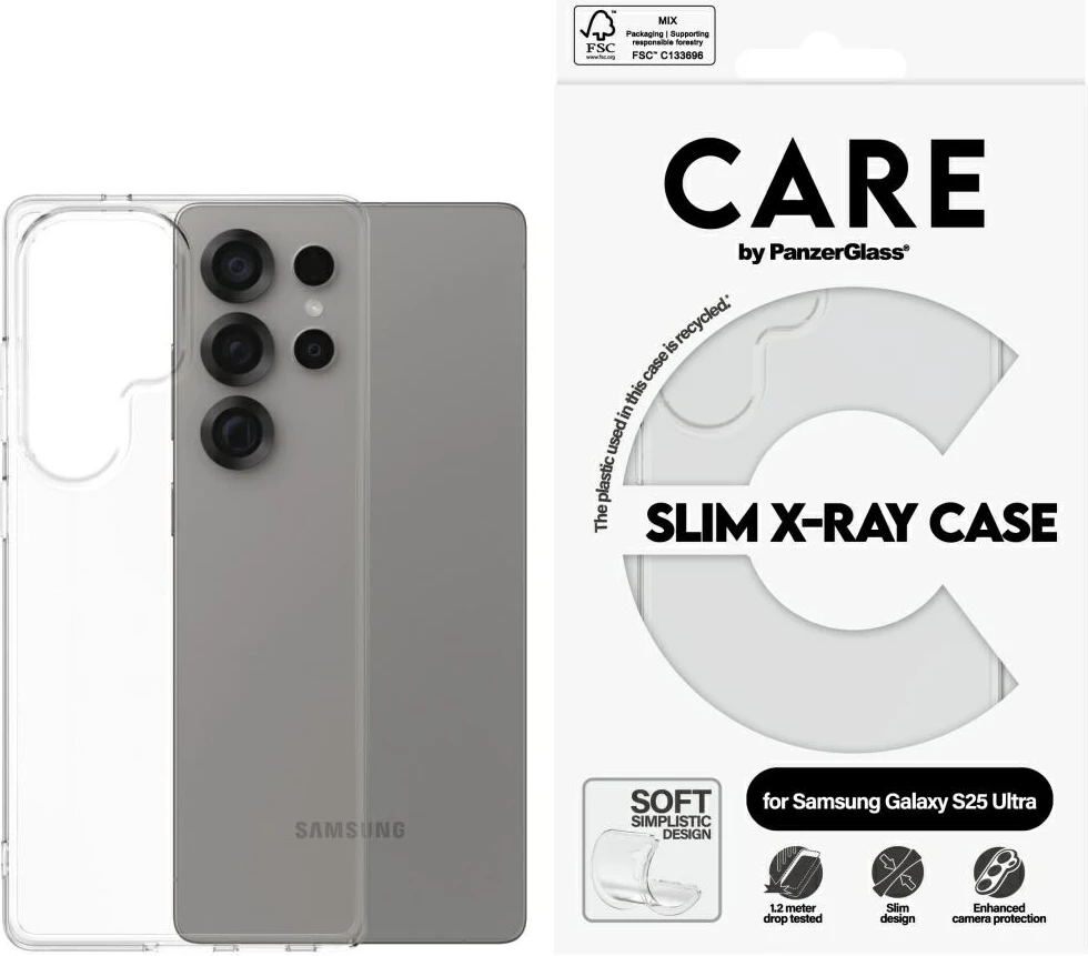 Prozoren ovitek PanzerGlass CARE Fashion X-Ray za Samsung Galaxy S25 Ultra