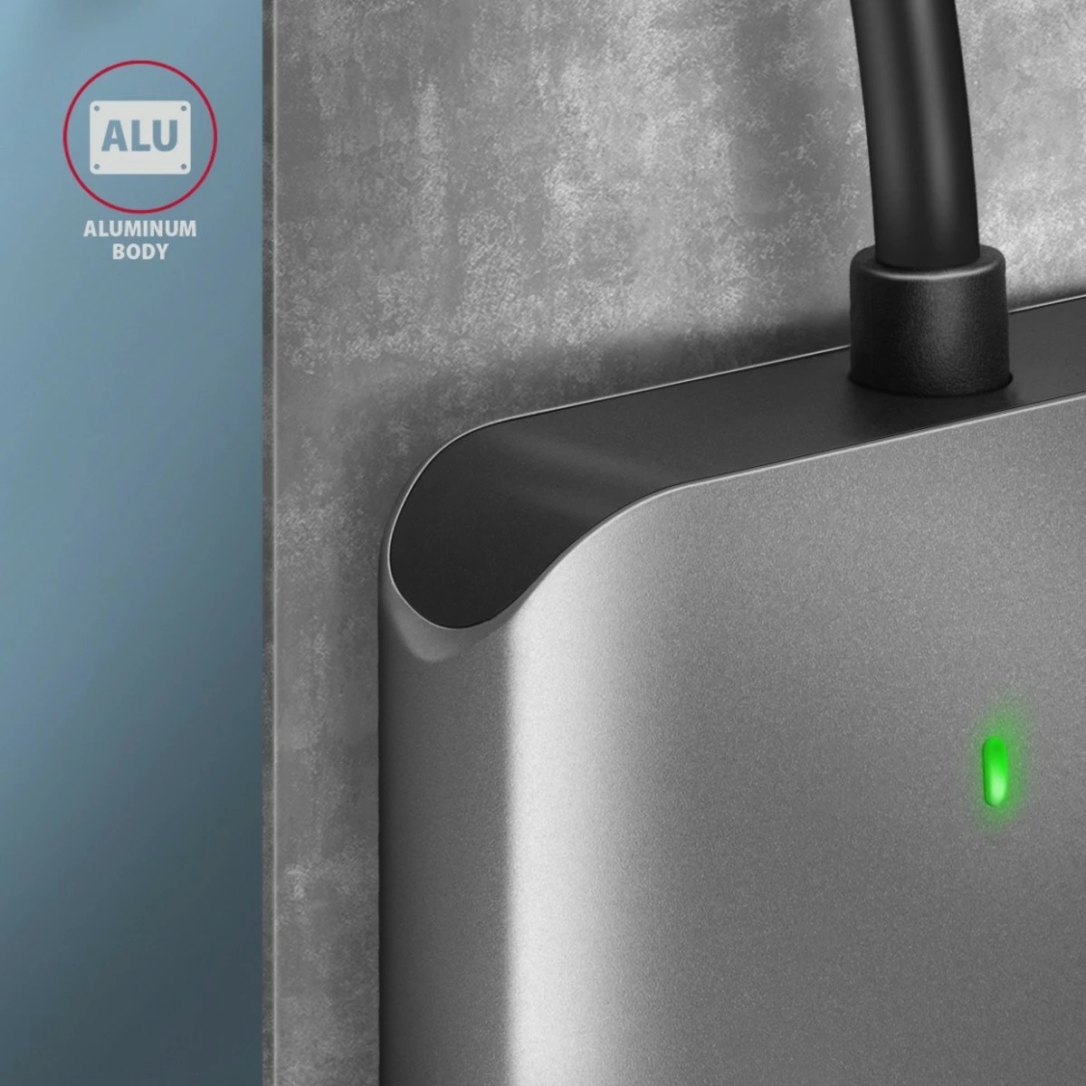 Kompakten bralnik kartic AXAGON CRE-S3, USB-A, 3 reže, USB 3.2 Gen 1, siv