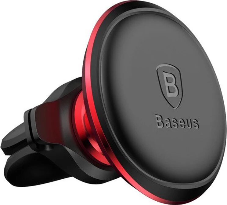Magnetni nosilec za ventilacijsko rešetko avtomobila za pametni telefon Baseus SUGX020009, rdeč