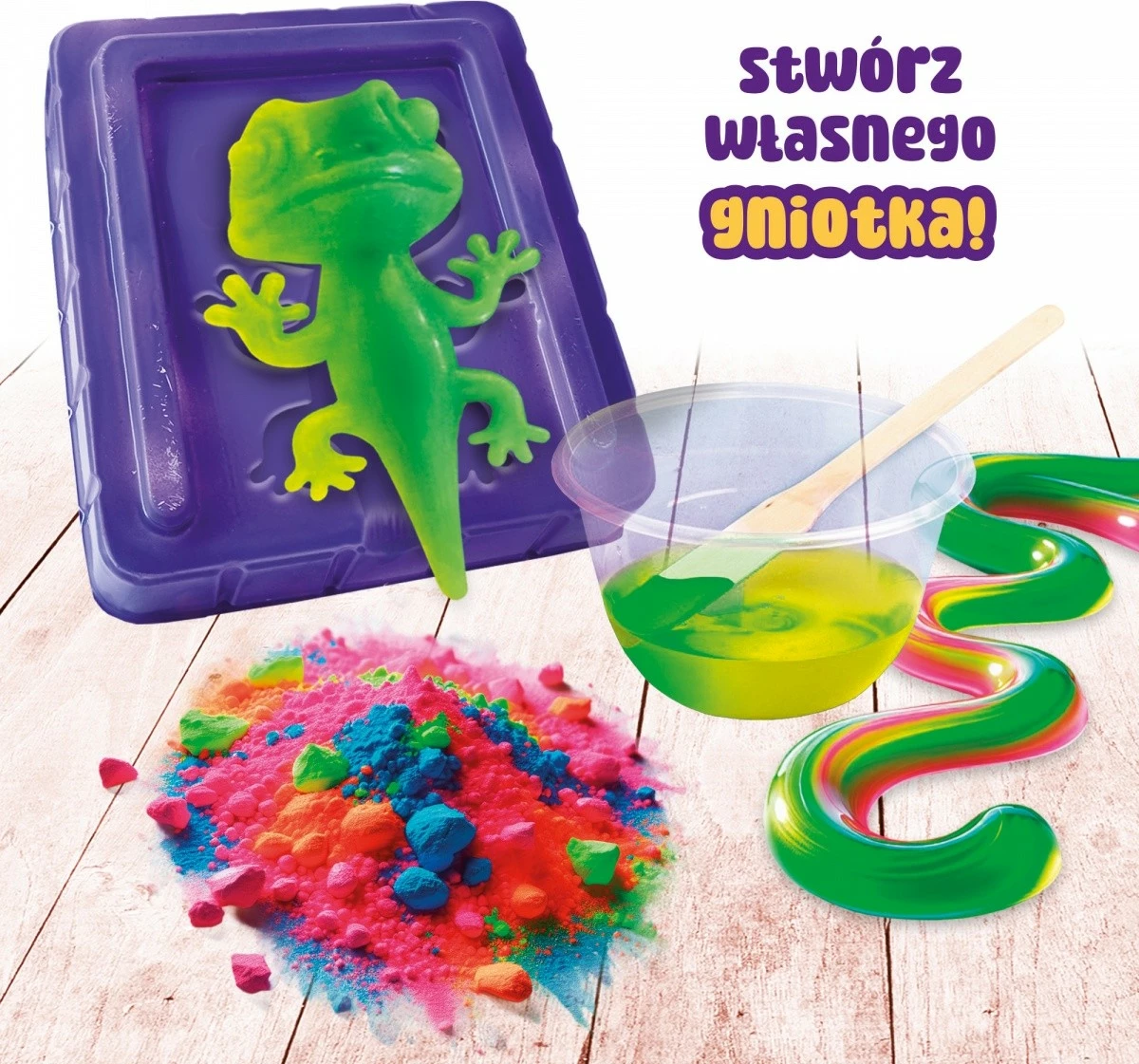 Antistresna žoga kameleon, Lisciani Slumi Science, večbarvna