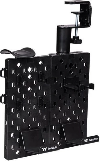 Majhen pegboard za gaming Thermaltake, jeklo, črn