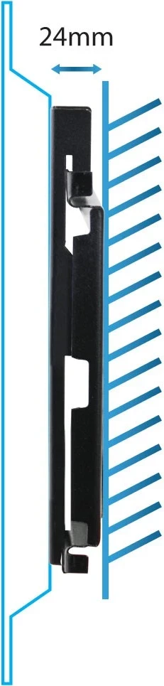 Stenski nosilec za TV Esperanza ERW013, 14–50'', do 25 kg, črn