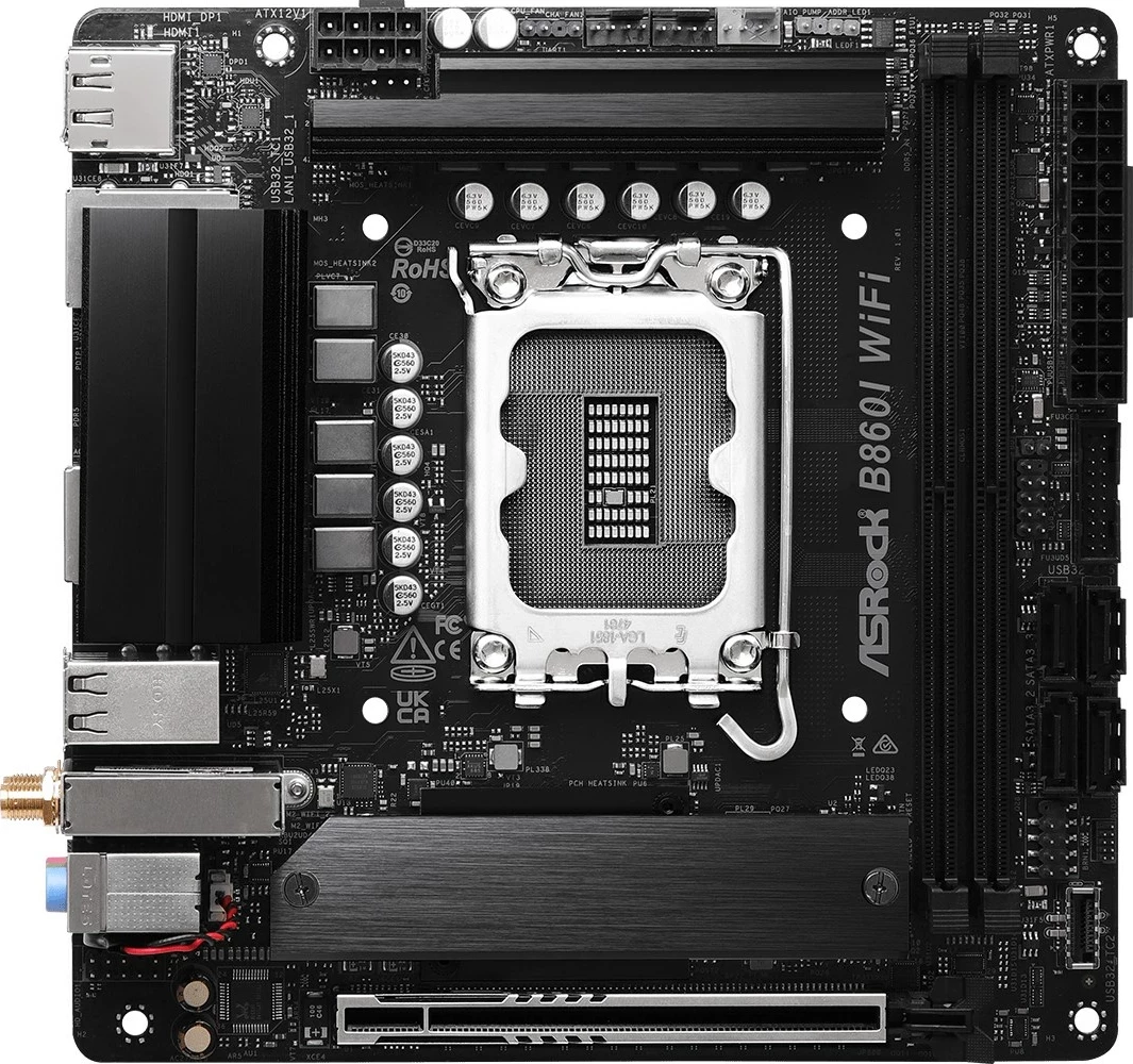 Matična plošča Asrock B860I WiFi, Intel B860, mini ITX