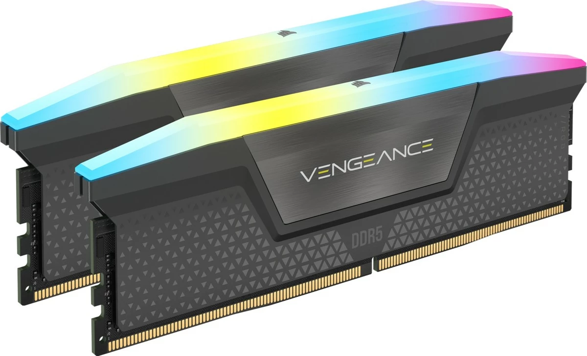 RAM pomnilnik Corsair Vengeance RGB 32GB (2x16GB) DDR5 6000MHz, črn