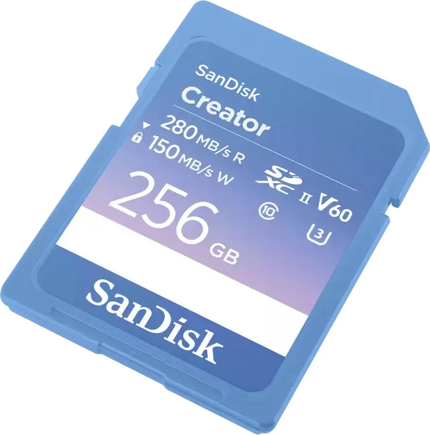 SD kartica Sandisk Creator 256GB UHS-II, modra