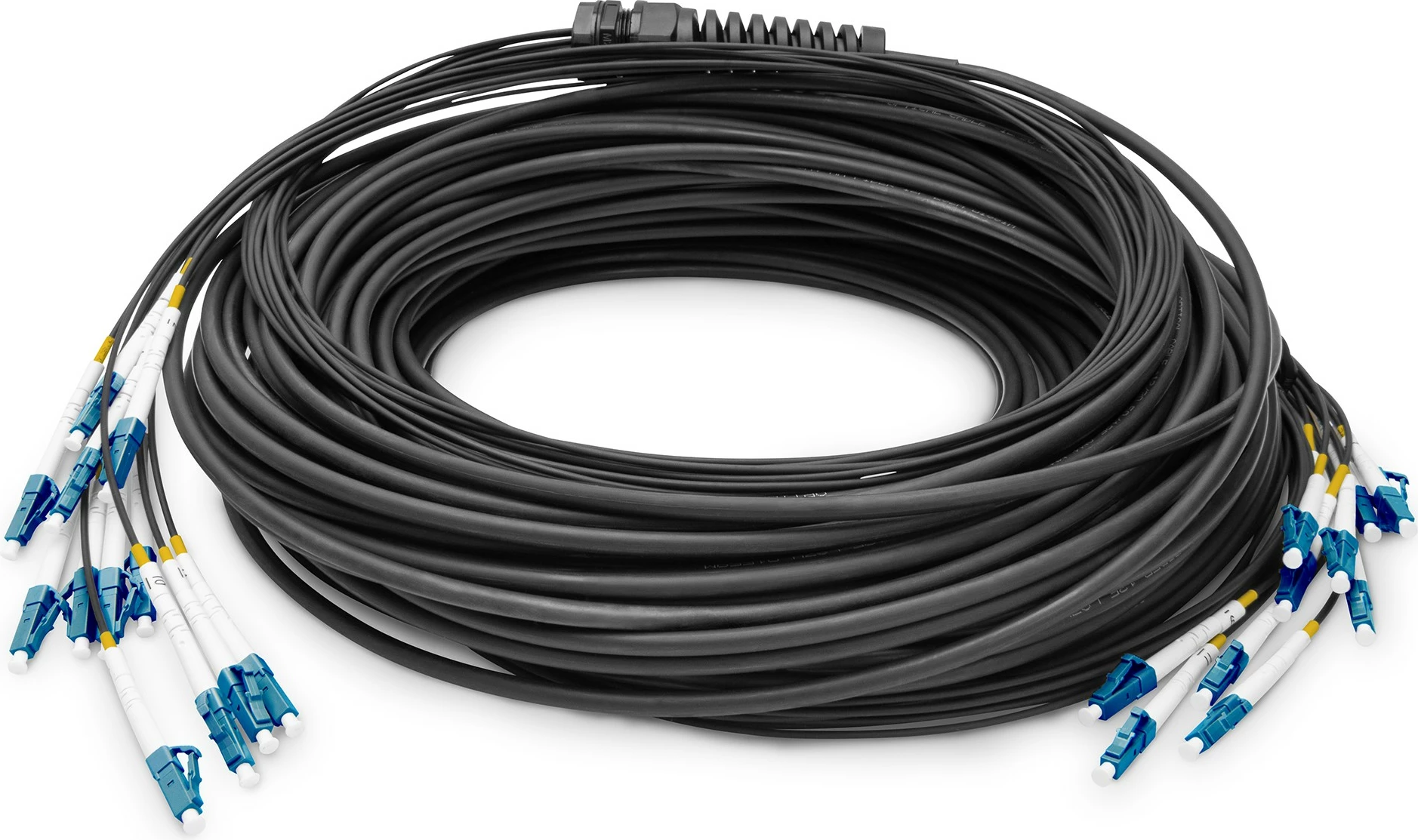 Optični patch kabel LC na UPC, 50 m, OS2, 12 jedr, črn Digitus LWL