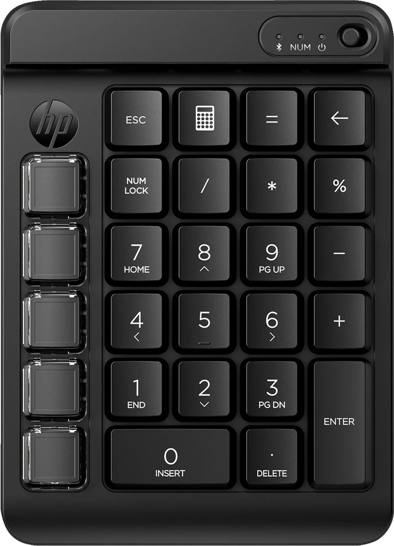 Numerična tipkovnica HP 430, brezžična, črna