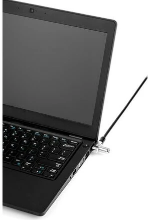 Varnostni kabel s ključem Kensington N17 za Dell, črn