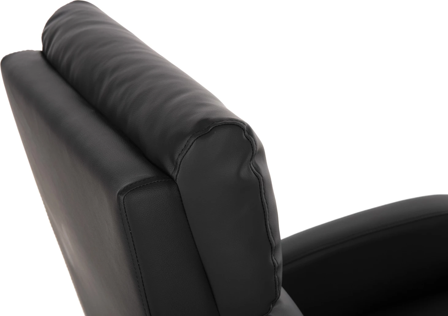 Sprostitveni naslanjač HIBER FH9782.11 črna PU 67,5x90x104Hcm