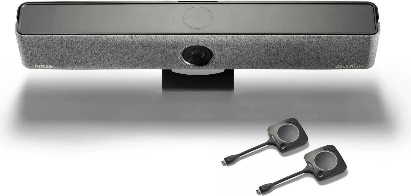 Sistem konferenc BARCO ClickShare Bar Pro z 2 gumboma, 4K, siv