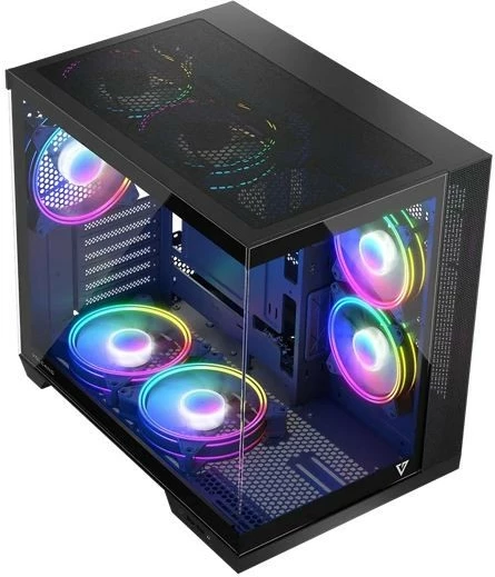 Računalniško ohišje Volcano Panorama APEX ARGB 3F Midi MODECOM, siva