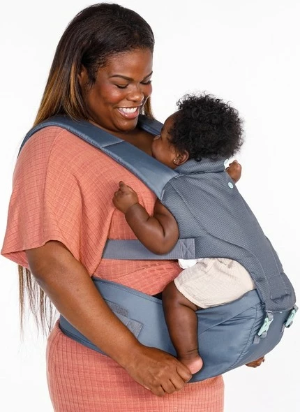 Večfunkcijski nosilec za dojenčke 5-v-1 s sedežem na boku, B-kids, 150300012, 0m+ 5,5–20,4 kg, siv